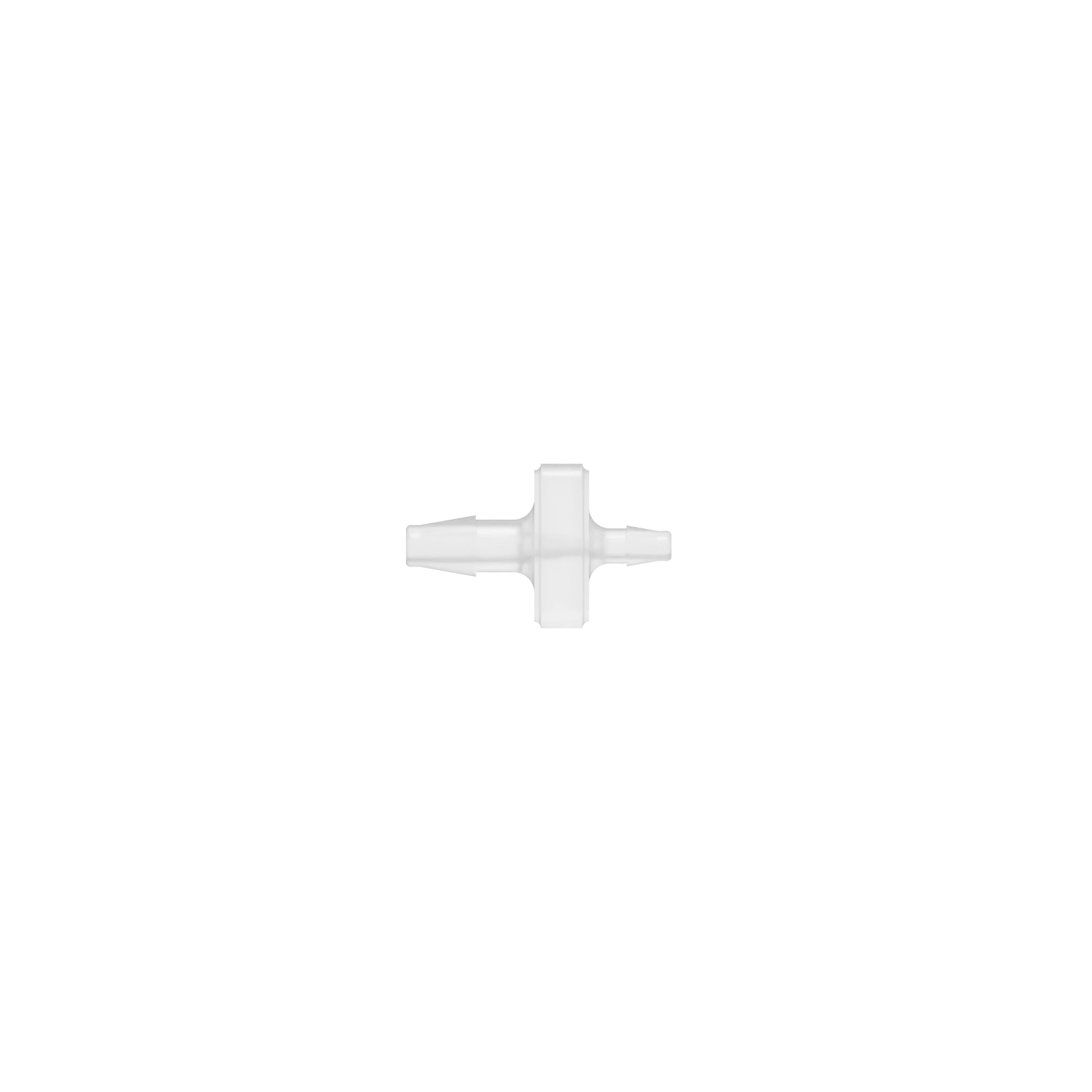 3/32 x 1/16 Barbed Fitting Reducing Straight, Polypropylene, Natural