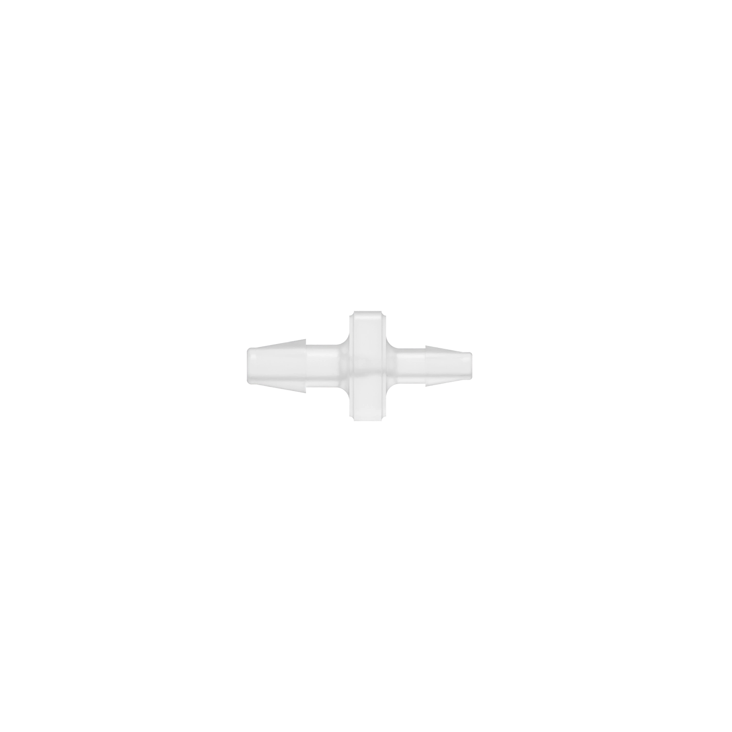 1/8 x 3/32 Barbed Fitting Reducing Straight, Polypropylene, Natural