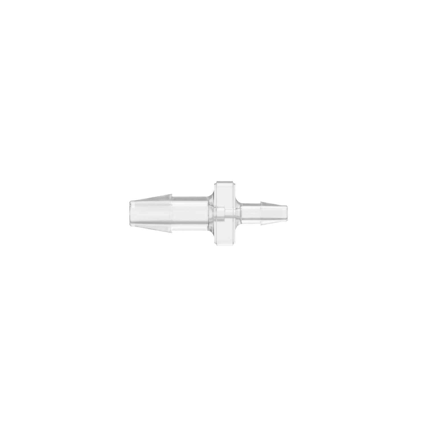 5/32 x 3/32 Barbed Fitting Reducing Straight, Polycarbonate, Natural