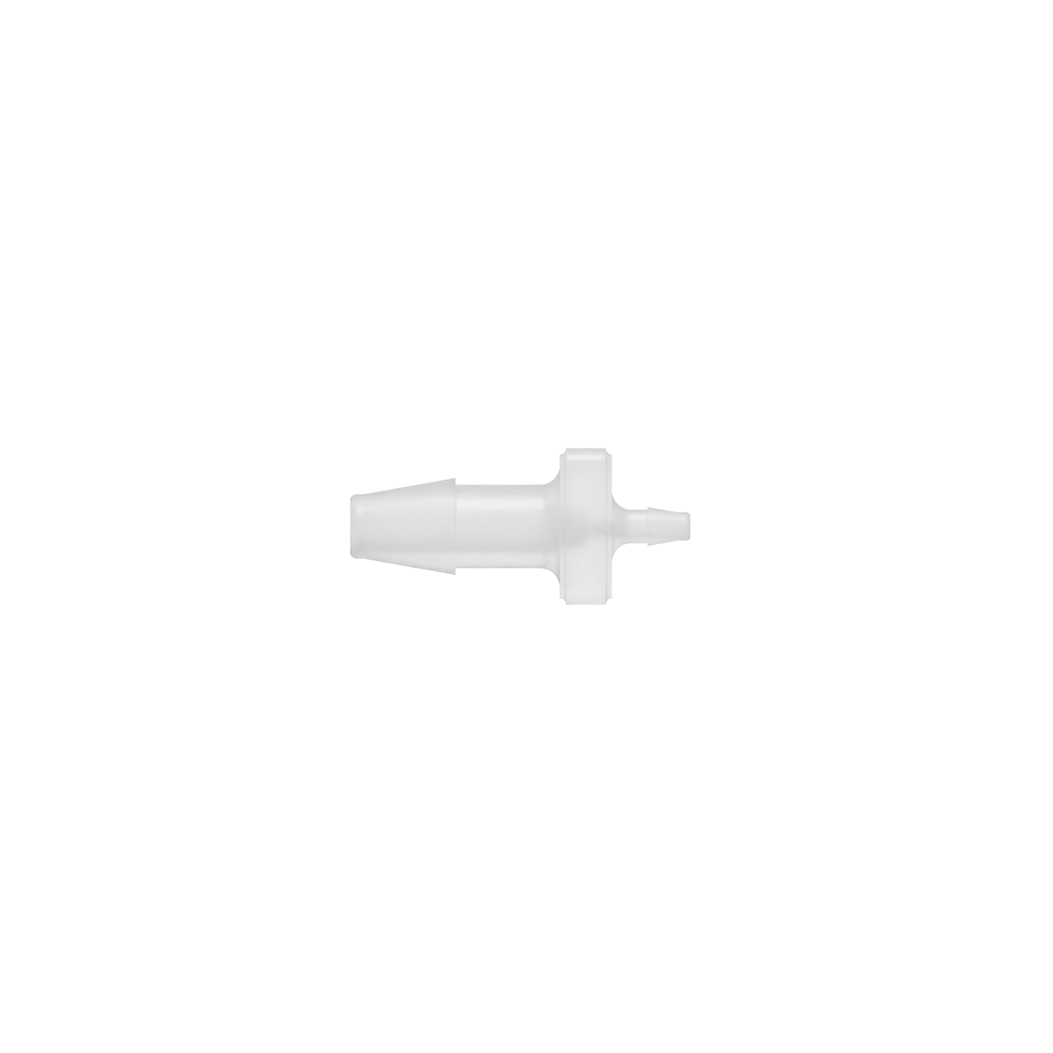 5/32 x 1/16 Barbed Fitting Reducing Straight, Kynar, Natural
