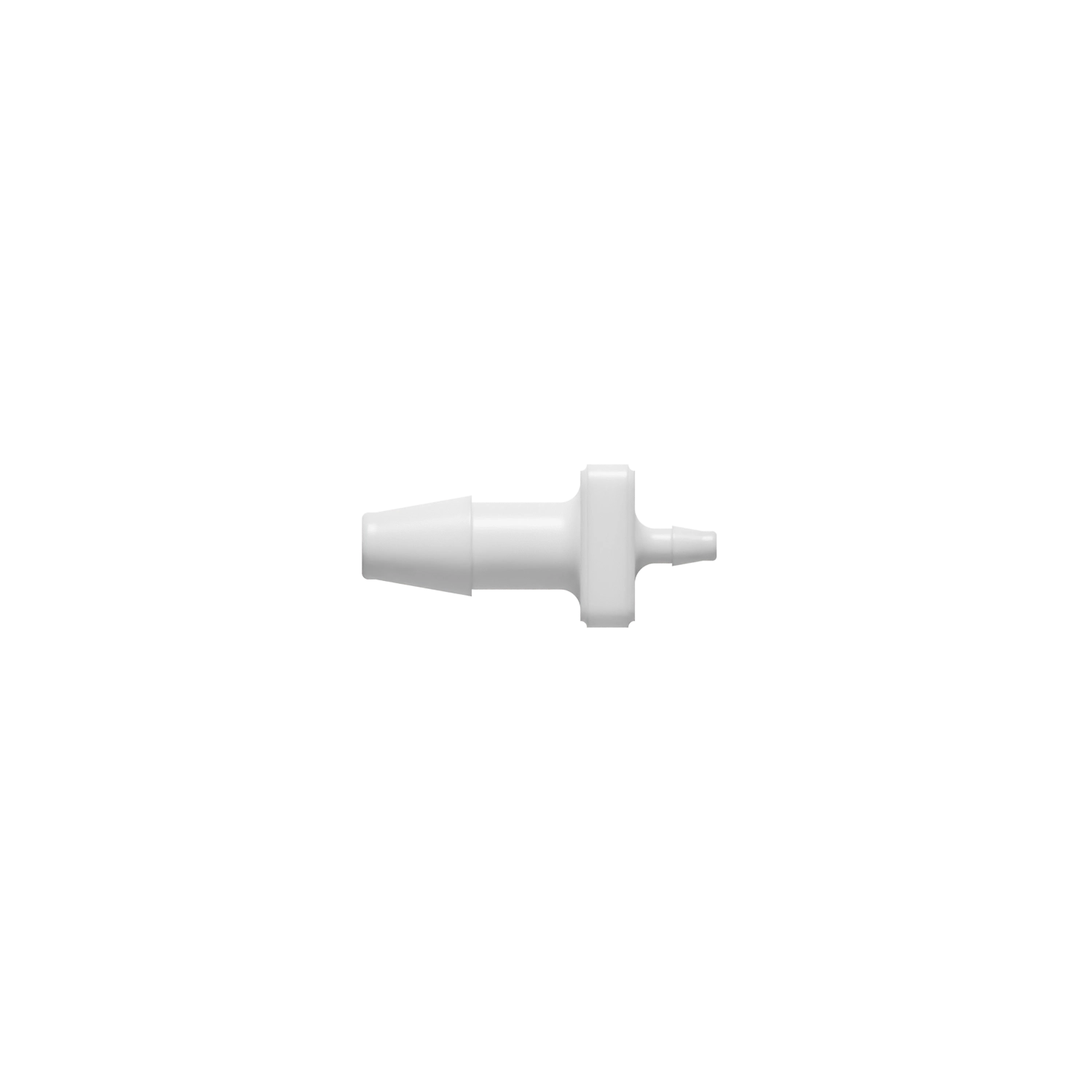 5/32 x 1/16 Barbed Fitting Reducing Straight, Nylon, White