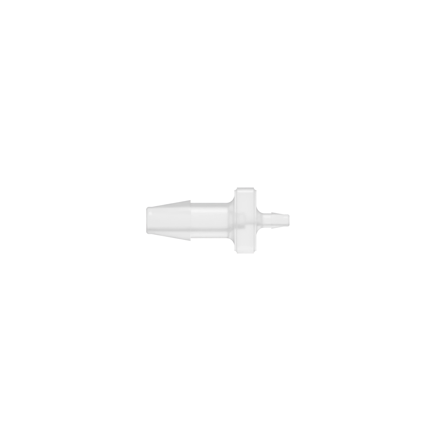5/32 x 1/16 Barbed Fitting Reducing Straight, Polypropylene, Natural