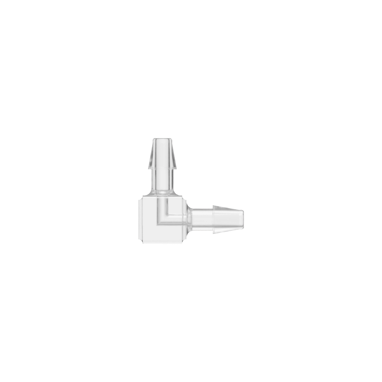 1/8 x 1/8 Barbed Fitting Elbow, Polycarbonate, Natural