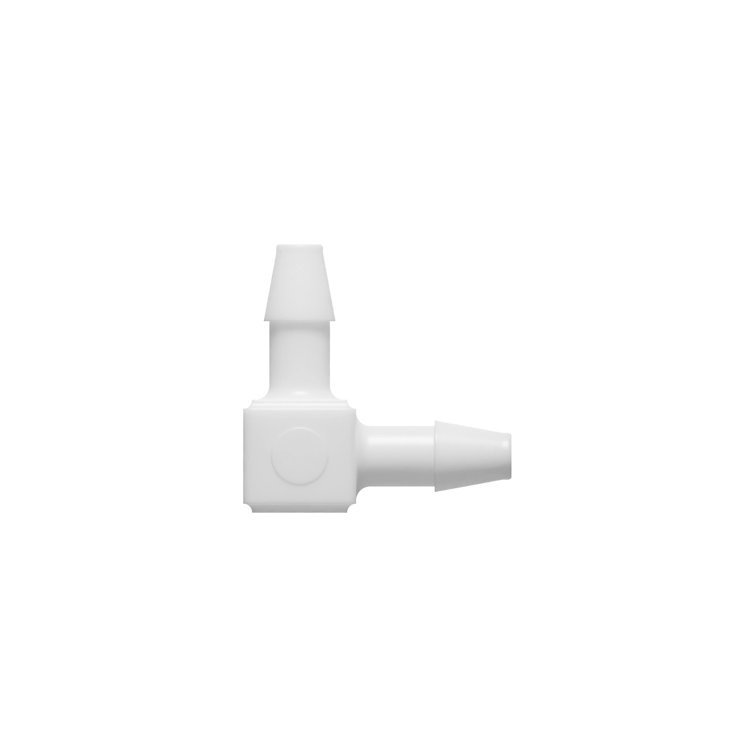 5/32 x 5/32 Barbed Fitting Elbow, Nylon, White