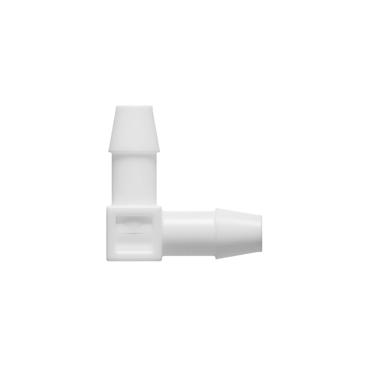 1/4 x 1/4 Barbed Fitting Elbow, Nylon, White