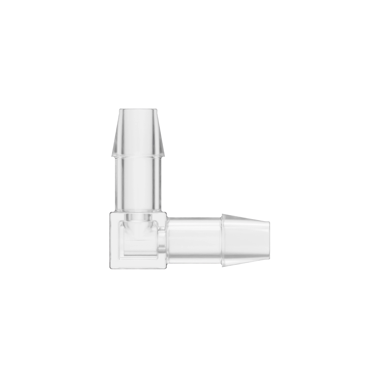 1/4 x 1/4 Barbed Fitting Elbow, Polycarbonate, Natural