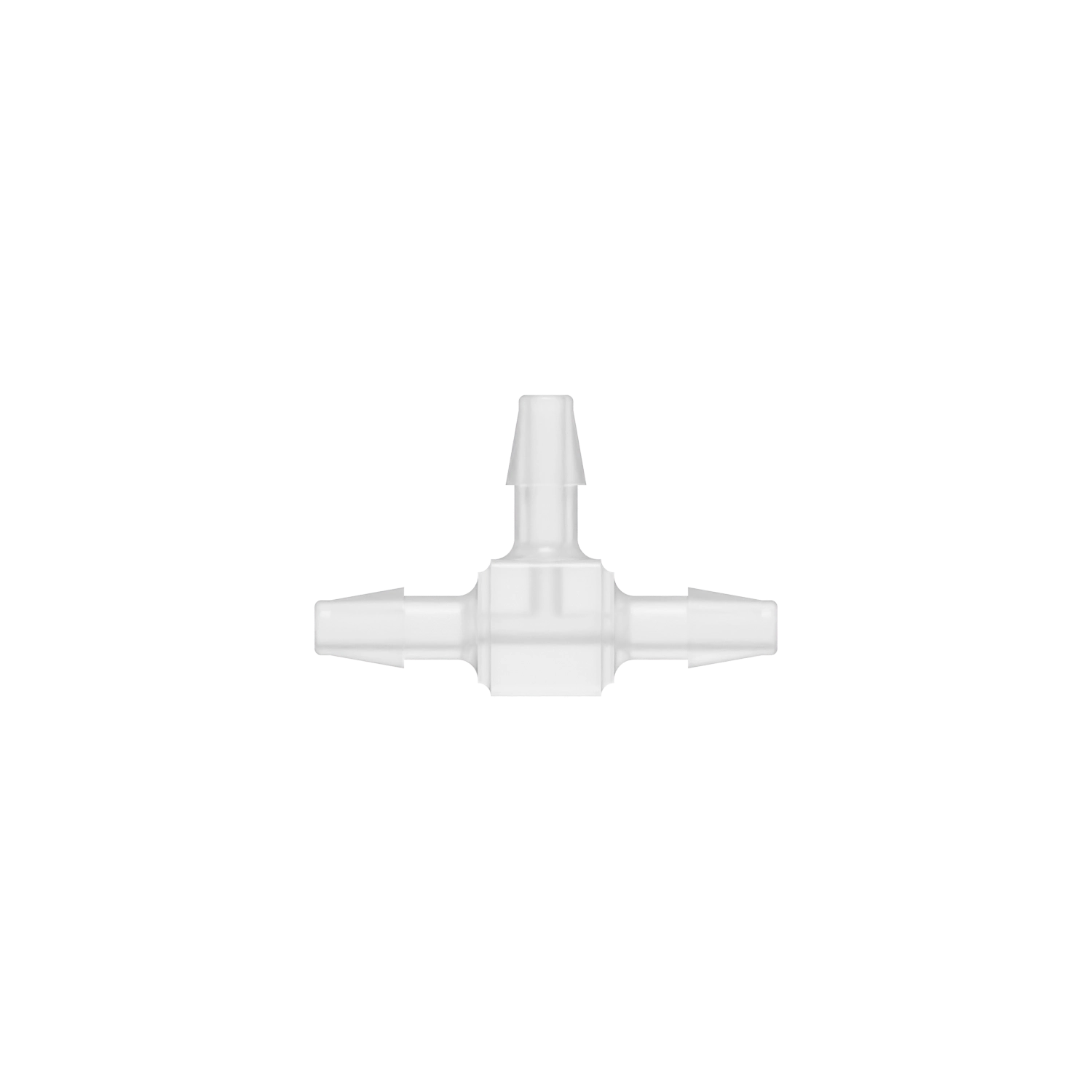 1/8 x 1/8 x 1/8 Barbed Fitting Tee, Polypropylene, Natural