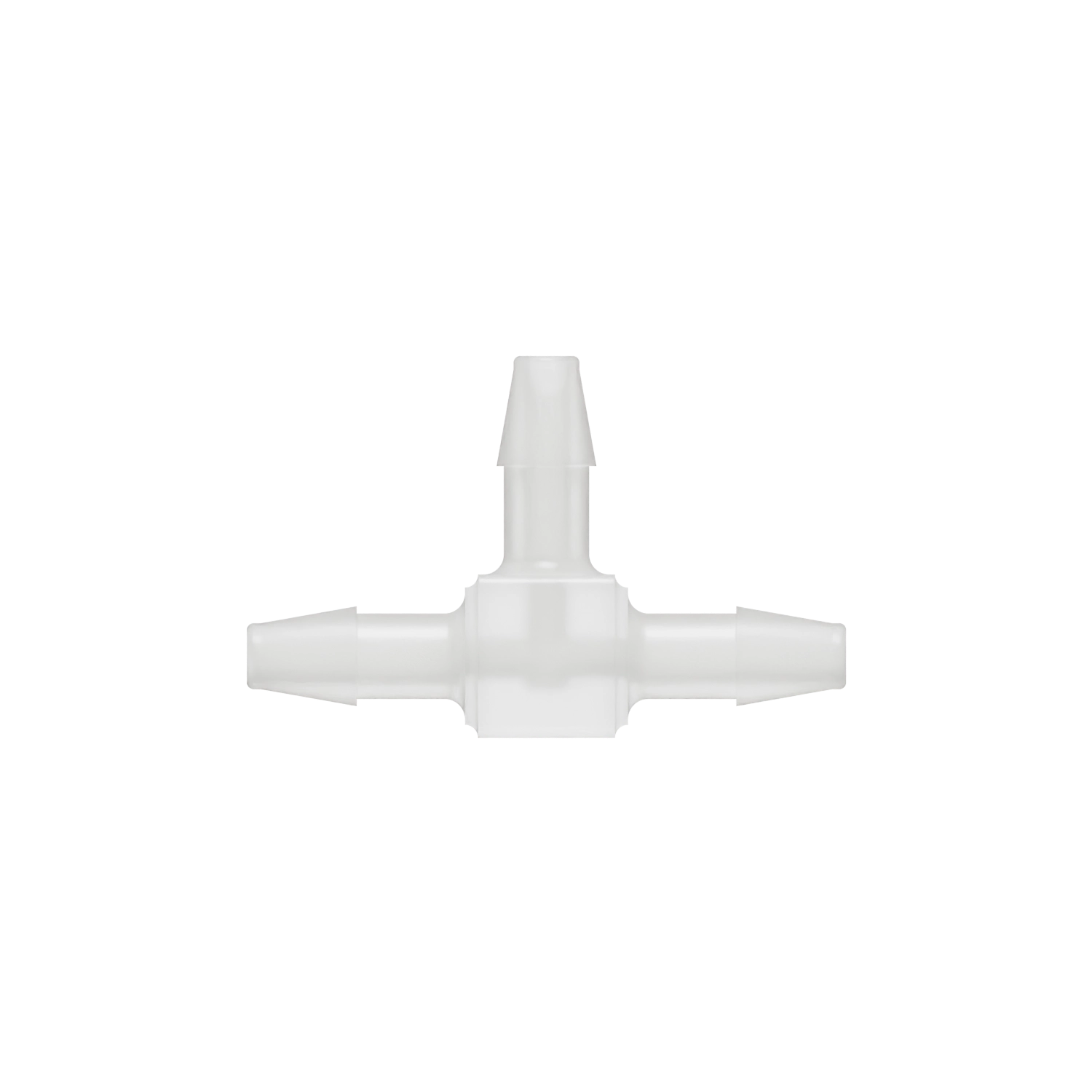 5/32 x 5/32 x 5/32 Barbed Fitting Tee, Kynar, Natural